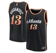 Atlanta Hawks Bogdan Bogdanovic 13 Mænd Trøje 2022-23 City Edition Sort Swingman