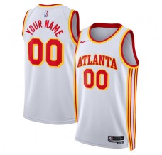 Atlanta Hawks Custom Mænd Trøje 2022-23 Hvid Swingman