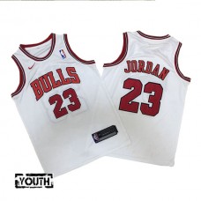 Børn Trøje Chicago Bulls Michael Jordan 23 2017-18 Hvid Swingman