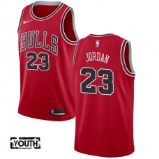 Børn Trøje Chicago Bulls Michael Jordan 23 2017-18 Rød Swingman