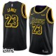 Børn Trøje Los Angeles Lakers Lebron James 23 2017-18 The City Guld Swingman
