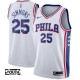 Børn Trøje Philadelphia 76ers Ben Simmons 25 2017-18 Hvid Swingman