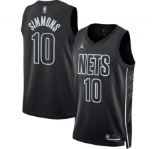 Brooklyn Nets Ben Simmons 10 Mænd Trøje 2022-23 Statement Edition Sort Swingman