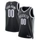 Brooklyn Nets Custom Mænd Trøje 2022-23 Icon Edition Black Swingman