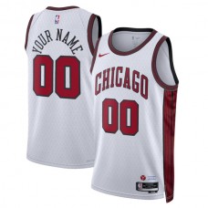 Chicago Bulls Custom Mænd Trøje 2022-23 City Edition Hvid Swingman
