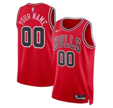 Chicago Bulls Custom Mænd Trøje 2022-23 Icon Edition Rød Swingman