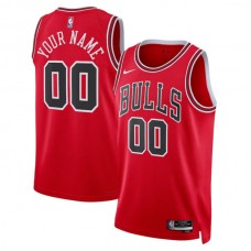 Chicago Bulls Custom Mænd Trøje 2022-23 Icon Edition Rød Swingman