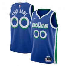 Dallas Mavericks Custom Mænd Trøje 2022-23 City Edition Blå Swingman