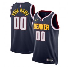 Denver Nuggets Custom Mænd Trøje 2022-23 Icon Edition Navy Swingman
