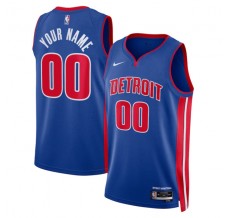 Detroit Pistons Custom Mænd Trøje 2022-23 Icon Edition Blå Swingman