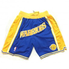 Golden State Warriors 2018-19 JUST DON Gul Swingman NBA Shorts