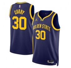 Golden State Warriors Stephen Curry 30 Mænd Trøje 2022-23 Statement Edition Navy Swingman