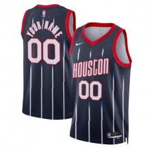 Houston Rockets Custom Mænd Trøje 2022-23 City Edition Navy Swingman