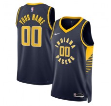 Indiana Pacers Custom Mænd Trøje 2022-23 Icon Edition Navy Swingman