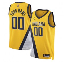Indiana Pacers Custom Mænd Trøje 2022-23 Statement Edition Gul Swingman