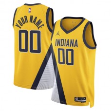 Indiana Pacers Custom Mænd Trøje 2022-23 Statement Edition Gul Swingman