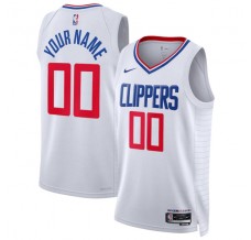 Los Angeles Clippers Custom Mænd Trøje 2022-23 Hvid Swingman
