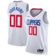 Los Angeles Clippers Custom Mænd Trøje 2022-23 Hvid Swingman