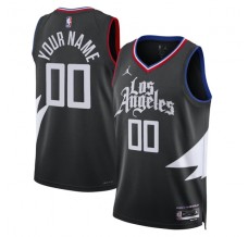 Los Angeles Clippers Custom Mænd Trøje 2022-23 Statement Edition Sort Swingman
