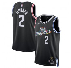 Los Angeles Clippers Kawhi Leonard 2 Mænd Trøje 2022-23 City Edition Sort Swingman