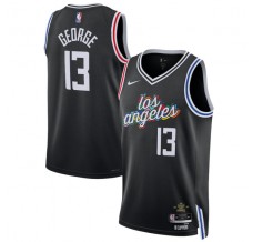 Los Angeles Clippers Paul George 13 Mænd Trøje 2022-23 City Edition Sort Swingman