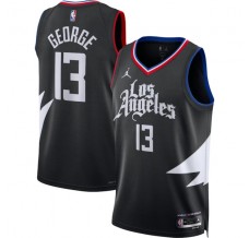 Los Angeles Clippers Paul George 13 Mænd Trøje 2022-23 Statement Edition Sort Swingman