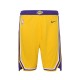 Los Angeles Lakers 2018-19 Gul NBA Swingman Shorts