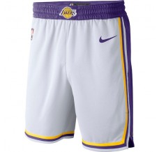 Los Angeles Lakers 2018-19 Hvid NBA Swingman Shorts