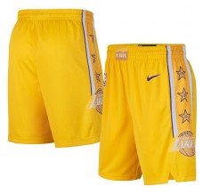Los Angeles Lakers 2019-20 Gul NBA Swingman Shorts