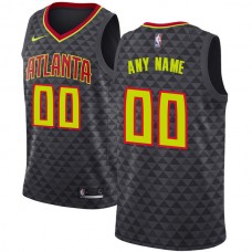 Mænd Trøje Atlanta Hawks Custom 2017-18 Sort Swingman