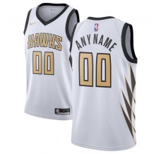 Mænd Trøje Atlanta Hawks Custom 2018-19 The City Hvid Swingman