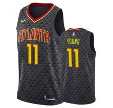 Mænd Trøje Atlanta Hawks Trae Young 11 2019-20 Sort Swingman