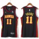 Mænd Trøje Atlanta Hawks Trae Young 11 2020-21 Sort Swingman