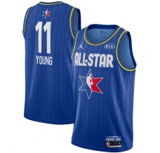 Mænd Trøje Atlanta Hawks Trae Young 11 2020 All-Star Blå Swingman
