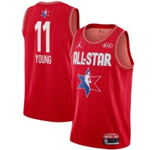 Mænd Trøje Atlanta Hawks Trae Young 11 2020 All-Star Rød Swingman