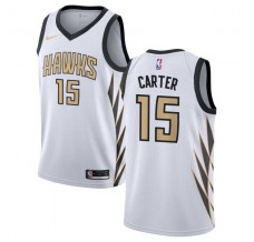Mænd Trøje Atlanta Hawks Vince Carter 15 2018-19 The City Hvid Swingman