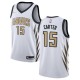 Mænd Trøje Atlanta Hawks Vince Carter 15 2018-19 The City Hvid Swingman