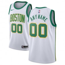 Mænd Trøje Boston Celtics Custom 2018-19 The City Hvid Swingman