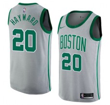 Mænd Trøje Boston Celtics Gordon Hayward 20 2017-18 The City Grå Swingman