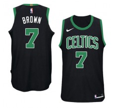 Mænd Trøje Boston Celtics Jaylen Brown 7 2017-18 Sort Swingman