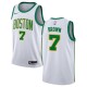 Mænd Trøje Boston Celtics Jaylen Brown 7 2018-19 The City Hvid Swingman