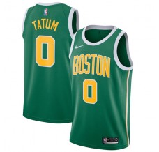 Mænd Trøje Boston Celtics Jayson Tatum 0 2018-19 Earned Edition Grøn Swingman