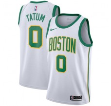 Mænd Trøje Boston Celtics Jayson Tatum 0 2018-19 Hvid Swingman