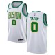 Mænd Trøje Boston Celtics Jayson Tatum 0 2018-19 The City Hvid Swingman
