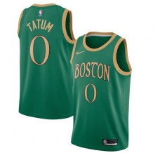Mænd Trøje Boston Celtics Jayson Tatum 0 2019-20 City Edition Grøn Swingman