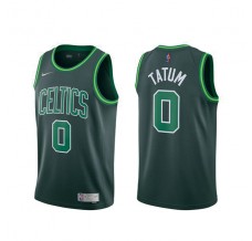 Mænd Trøje Boston Celtics Jayson Tatum 0 2020-21 Earned Edition Grøn Swingman
