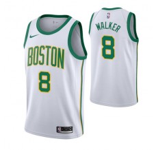 Mænd Trøje Boston Celtics Kemba Walker 8 2019-20 City Edition Hvid Swingman