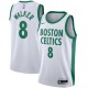 Mænd Trøje Boston Celtics Kemba Walker 8 2020-21 City Edition Hvid Swingman