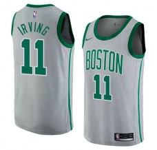 Mænd Trøje Boston Celtics Kyrie Irving 11 2017-18 The City Grå Swingman
