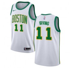 Mænd Trøje Boston Celtics Kyrie Irving 11 2018-19 The City Hvid Swingman